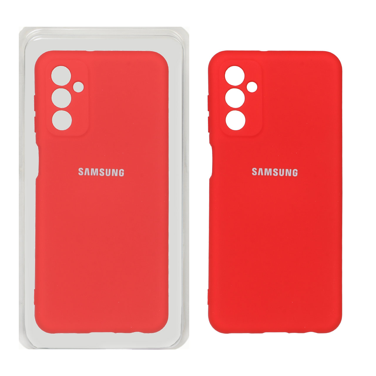 قاب سیلیکونی High Copy مدل AKB مناسب برای Samsung Galaxy M23 5G / F23، رنگ قرمز، پک دار