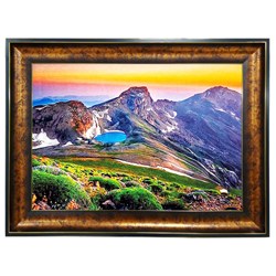 تابلو فرش چاپی طرح کوه کد 10289 سایز 100×50 سانتی متری