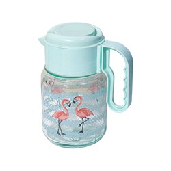 پارچ آب شیشه ای طرح فلامینگو