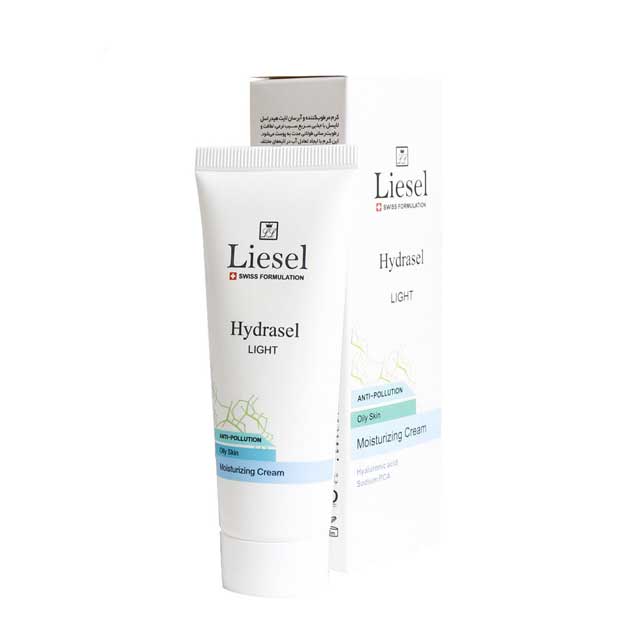 تصویر کرم مرطوب کننده و آبرسان لایسل مدل لایت هیدراسل مناسب پوست چرب 50 میل Liesel Moisturizing Cream Model Hydrasel Light For Oily Skin 50ml