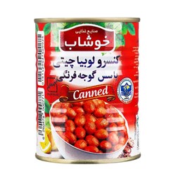 کنسرو لوبیا چیتی با سس گوجه فرنگی خوشاب 350 گرمی