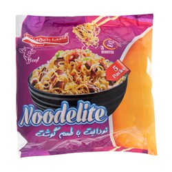 نودل با طعم گوشت آماده لذیذ الیت 75 گرمی بسته 5 عددی