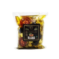 زیتون شور در روغن حاوی پنیر و سبزیجات اوبا ای ال اف 670 گرمی