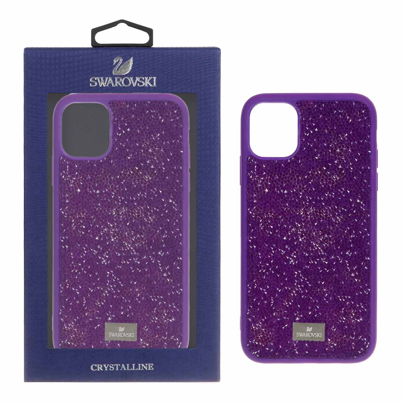 قاب Original Swarovski مدل Apple iPhone 11 - بنفش (پک دار)