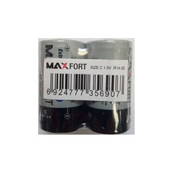 باتری مکس فورت متوسط سری super heavy duty C بسته دو عددی