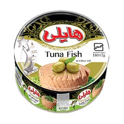 کنسرو تون ماهی در روغن زیتون هایلی 180 گرمی