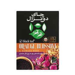 چای سیاه و تکه های بهار نارنج و گل محمدی دوغزال 100 گرمی