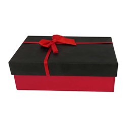 جعبه ادکلن مقوایی مستطیل مدل ربان قرمز سایز 1 کد 221