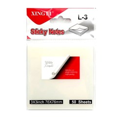 کاغذ یادداشت چسب دار ژینگلی مدل شفاف سایز 76×76 سانتی متری بسته 50 برگی