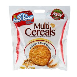 بیسکویت سبوسدار چند غله ساده ستاک 450 گرمی