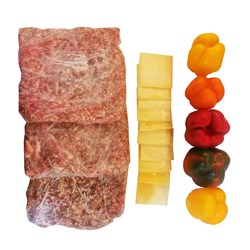 چیزبرگر خانگی 90% گوشت جلز ولز 120 گرمی