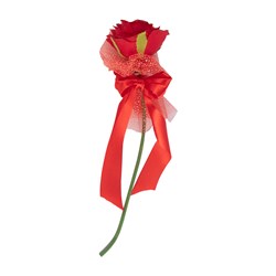 شاخه گل مصنوعی مدل رز قرمز