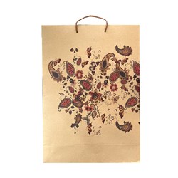 ساک هدیه کرافت  طرح  بته جقه سایز 50×35× 14سانتی متر