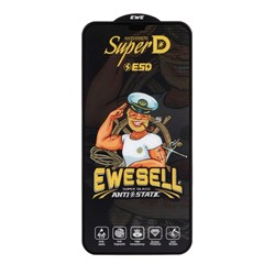 محافظ صفحه نمایش شیشه ای Full Cover Super D Esd Ewesell مدل Iphone X Max / XS Max / 11 Pro Max (بدون پک)