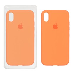 قاب سیلیکونی پاک کنی اورجینال Apple iPhone XR - نارنجی (پک اصلی)