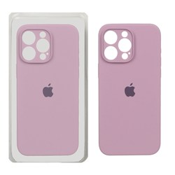 قاب سیلیکونی پاک کنی محافظ لنزدار اورجینال Apple iPhone 15 Pro Max - بنفش کدر (پک اصلی)