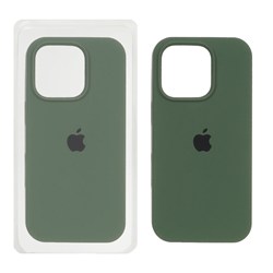 قاب سیلیکونی پاک کنی اورجینال Apple iPhone 16 Pro - سبز تیره (پک اصلی )