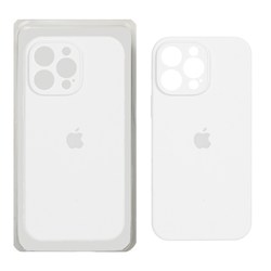 قاب سیلیکونی پاک کنی محافظ لنزدار اورجینال Apple iPhone 16 Pro Max - سفید (پک اصلی)