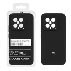 قاب سیلیکونی پاک کنی اورجینال درجه یک Xiaomi Mi 14 - مشکی (پک دار)