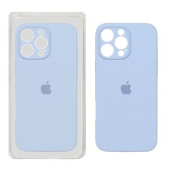 قاب سیلیکونی پاک کنی محافظ لنزدار اورجینال Apple iPhone 16 Pro Max - آبی روشن کد 1 (پک اصلی)