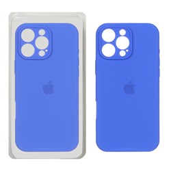 قاب سیلیکونی پاک کنی محافظ لنزدار اورجینال Apple iPhone 16 Pro Max - آبی کاربنی  (پک اصلی)