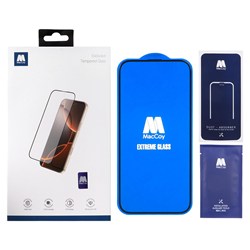 محافظ صفحه نمایش شیشه ای اورجینال 45KG Hard core Maccoy مدل Apple iPhone 15 Pro (پک دار)