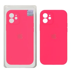 قاب سیلیکونی پاک کنی اورجینال Master Quality مدل Apple iPhone 12 - صورتی فانتزی (پک دار)