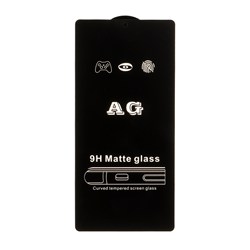 محافظ صفحه نمایش شیشه ای مات Full Cover AG مدل Samsung Galaxy S25 Ultra (بدون پک) - مشکی