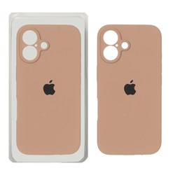 قاب سیلیکونی پاک کنی محافظ لنزدار اورجینال Apple iPhone 16 - صحرایی (پک دار) - NTC