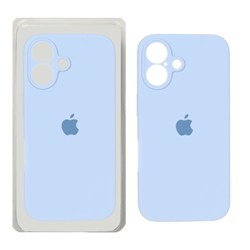 قاب سیلیکونی پاک کنی محافظ لنزدار اورجینال Apple iPhone 16 - آبی آسمانی (پک دار) - NTC