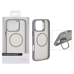 قاب اورجینال Yotoo مات MagSafe استندشو Apple iPhone 16 Pro Max - خاکستری (پک دار) - NTC