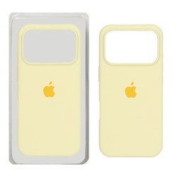 قاب سیلیکونی پاک کنی اورجینال Apple iPhone 17 Pro - لیمویی (پک اصلی)