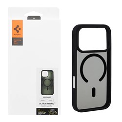 قاب اورجینال Magsafe Spigen با توری اسپیکر فلزی Apple iPhone 17 Pro - مشکی (پک دار)