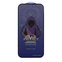 محافظ صفحه نمایش شیشه ای Full Cover Mietubl Anti Static Privacy مدل NTC - Apple iPhone 17 Pro