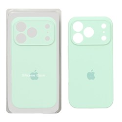 قاب سیلیکونی پاک کنی محافظ لنزدار اورجینال Apple iPhone 17 Pro - سبز روشن (پک اصلی)