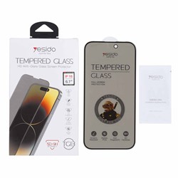 محافظ صفحه نمایش شیشه ای اورجینال Privacy Glass Yesido مدل Apple iPhone 16 (پک دار)