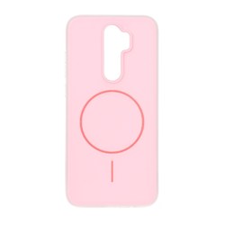 قاب دو لایه مات طرح مگ سیف Xiaomi Redmi Note 8 Pro - صورتی