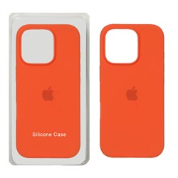 قاب سیلیکونی پاک کنی اورجینال Apple iPhone 16 Pro - نارنجی تیره (پک اصلی)