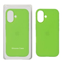 قاب سیلیکونی پاک کنی اورجینال Apple iPhone 17 - سبز چمنی (پک اصلی)