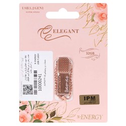 X-ENERGY ELEGANT USB3.2 Flash Memory - 32GB رزگلد (گارانتی IPM)