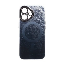 قاب ice طرح مگ سیف دور مات لنز شفاف Apple iPhone 16 - سرمه ای
