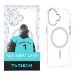 قاب شفاف Anti Burst دور ژله ای MagSafe مدل Apple iPhone 17 (پک دار)