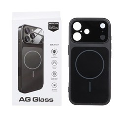 قاب اورجینال AG Glass محافظ لنز برجسته براق Magsafe مدل Apple iPhone 17 - مشکی