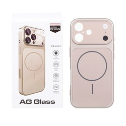 قاب اورجینال AG Glass محافظ لنز برجسته براق Magsafe مدل Apple iPhone 17 - رزگلد