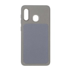 قاب سوزنی مستطیل شطرنجی Samsung Galaxy A30 / A20 - خاکستری