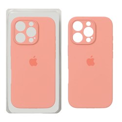 قاب سیلیکونی پاک کنی محافظ لنزدار اورجینال Apple iPhone 16 Pro - گلبهی تیره (پک اصلی)
