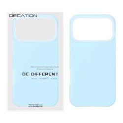قاب Decation سیلیکونی پاستیلی Apple iPhone 17 Pro Max - آبی (پک دار)