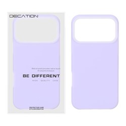 قاب Decation سیلیکونی پاستیلی Apple iPhone 17 Pro Max - یاسی (پک دار)
