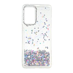 قاب آکواریومی اکلیلی دور ژله ای نگین دار Samsung Galaxy A52 / A52s - طرح 15