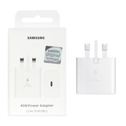 شارژر دیواری سه پین PD و فست تک پورت SAMSUNG مدلEP-T4511 45W - سفید (گارانتی شش ماهه شرکتی)